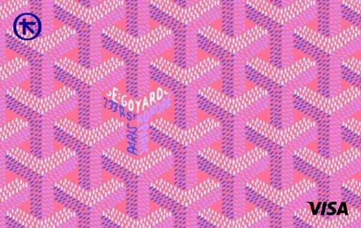 goyard pink alpha — dim kit · Diseño de tarjeta