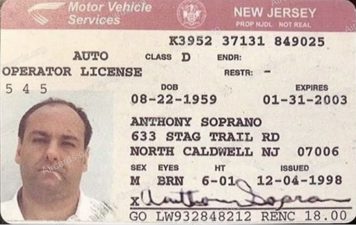 tony soprano id — abdullah · Diseño de tarjeta