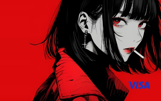 Crimson Noir · Red Manga Card