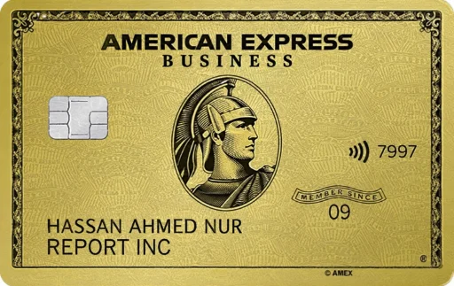 Gold American Express Business Card