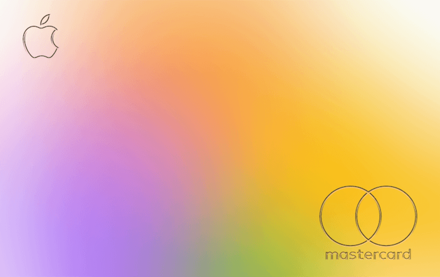 Colorful Apple Card
