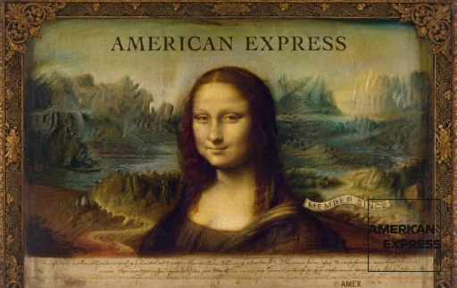 amex Monalisa — Creator · Design de cartão
