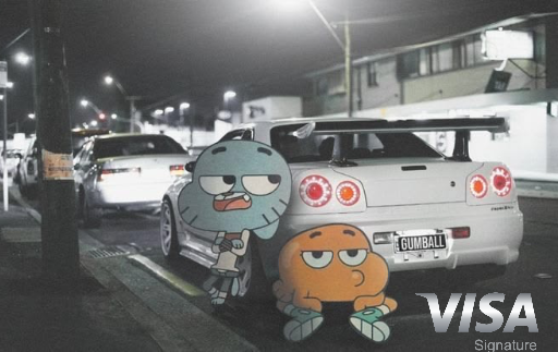 Visa Signature Gumball — Kendric im · Diseño de tarjeta