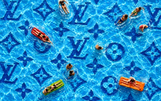 Luxury Monogram Pool Retreat — timo huang · 카드 이미지