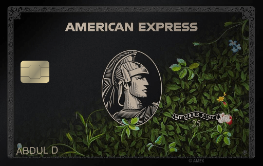 AMEX CENTURION CARD — Abdallah Saadina Dantata · Diseño de tarjeta