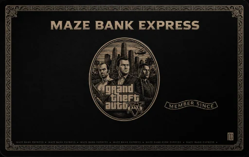 Maze Bank Express Engraved Card