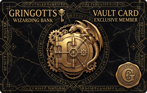 Gringotts Wizarding Bank - Vault Card (Harry Potter Edition)