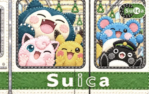Suica 포켓몬 친구들 — Creator · Diseño de tarjeta