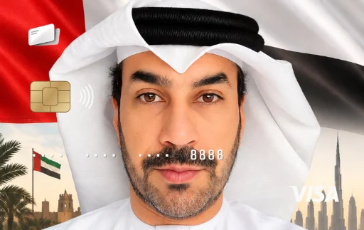 Emirati Pride with Dubai Skyline