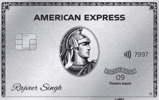Express Platinum AMEX card — Creator · Kartenbild
